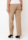 Robell Efi Straight Leg Trousers, Beige