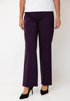 Robell Efi Straight Leg Trousers, Purple