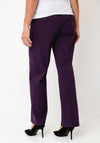 Robell Efi Straight Leg Trousers, Purple