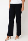 Robell Efi Straight Leg Trousers, Navy