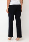 Robell Efi Straight Leg Trousers, Navy