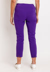 Robell Rose 09 Ankle Grazer Trousers, Deep Purple