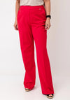 Robell Paula Wide Leg Pull On Trousers, Red