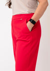 Robell Paula Wide Leg Pull On Trousers, Red