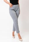 Robell Bella 09 Petite Ankle Grazer Trousers, Light Grey