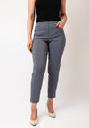 Robell Bella 09 Petite Ankle Grazer Trousers, Grey