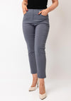 Robell Bella 09 Petite Ankle Grazer Trousers, Grey