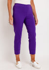 Robell Bella 09 Turn Up Crop Trousers, Deep Purple