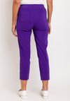 Robell Bella 09 Turn Up Crop Trousers, Deep Purple