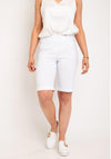 Robell Bella 04 Turn Up Shorts, White