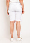 Robell Bella 04 Turn Up Shorts, White