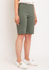 Robell Bella 04 Turn Up Shorts, Khaki