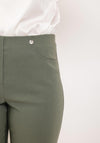 Robell Bella 04 Turn Up Shorts, Khaki