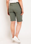 Robell Bella 04 Turn Up Shorts, Khaki