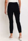 Robell Hygge Drawstring Waist Slim Fit Trouser, Navy