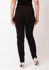 Robell Marie Full Length Slim Leg Trousers, Brown