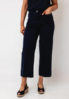 Robell Wide Leg 7/8 Length Jeans, Navy