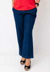 Robell Anna 09 Denim-Look Straight Leg Trousers, Denim Blue