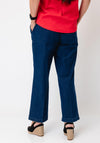Robell Anna 09 Denim-Look Straight Leg Trousers, Denim Blue