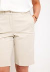 Robell Megan 04 High Rise Jean Shorts, Beige