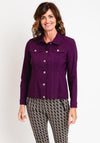 Robell Happy Denim Effect Jacket, Deep Violet