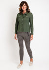 Robell Happy Denim Effect Jacket, Dark Khaki