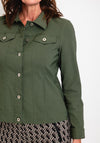 Robell Happy Denim Effect Jacket, Dark Khaki