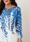 Anonymous Floral Print Knitted Jumper, Blue