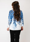 Anonymous Floral Print Knitted Jumper, Blue