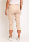 Robell Maire 07 Slim Fit Cropped Trousers, Beige