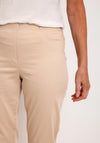 Robell Bella 09 Slim Cropped Trousers, Beige