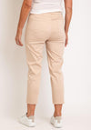 Robell Bella 09 Slim Cropped Trousers, Beige