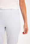 Robell Bella 09 Slim Cropped Trousers, Light Grey