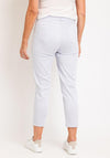 Robell Bella 09 Slim Cropped Trousers, Light Grey