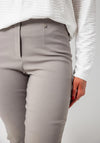 Robell Marie Full Length Slim Leg Trousers, Light Taupe