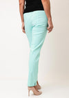 Robell Marie Full Length Slim Leg Trousers, Aqua Blue
