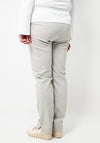 Robell Marie Full Length Straight Leg Trousers, Light Grey