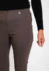 Robell Rose 09 Ankle Grazer Trousers, Taupe