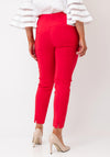 Robell Rose 09 Ankle Grazer Trousers, Cherry Red