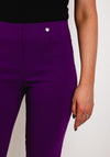 Robell Rose 09 Ankle Grazer Trousers, Purple