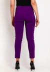 Robell Rose 09 Ankle Grazer Trousers, Purple