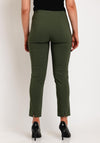 Robell Rose 09 Ankle Grazer Trousers, Green