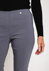 Robell Rose 09 Ankle Grazer Trousers, Slate Grey