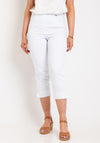 Robell Maire 07 Slim Fit Cropped Trousers, White