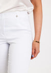 Robell Maire 07 Slim Fit Cropped Trousers, White