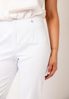 Robell Maire 07 Slim Fit Cropped Trousers, White