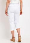 Robell Maire 07 Slim Fit Cropped Trousers, White