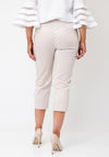 Robell Marie 07 Slim Fit Cropped Trousers, Beige
