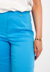 Robell Maire 07 Slim Fit Cropped Trousers, Blue