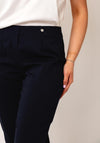 Robell Maire 07 Slim Fit Cropped Trousers, Navy